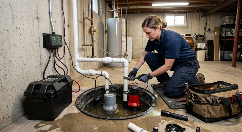 Ejector Pump Installation in West Des Moines, IA