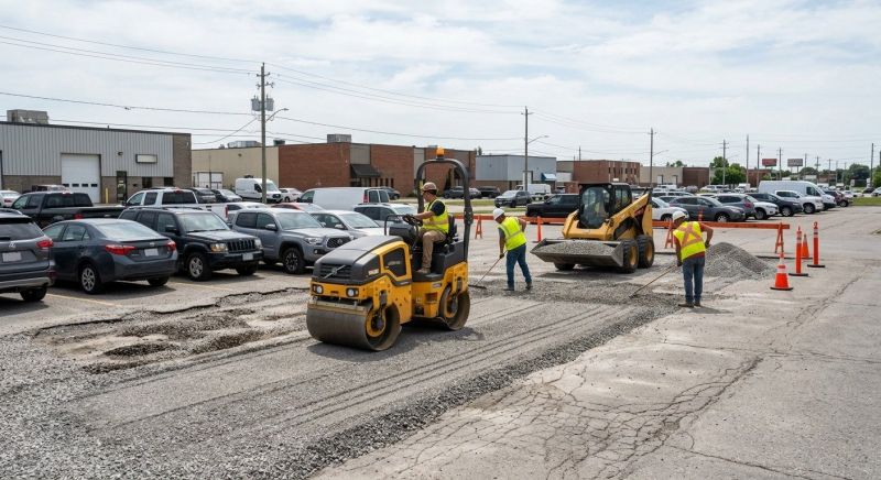 Parking Lot Gravel Repair in Davis County, UT