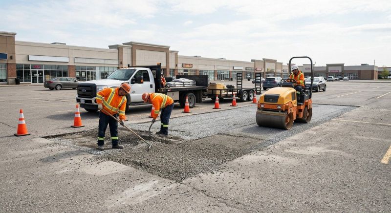 Parking Lot Gravel Repair in Suwanee, GA