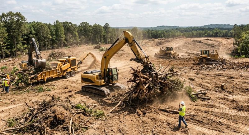 Parking Lot Land Clearing in Atlanta, GA