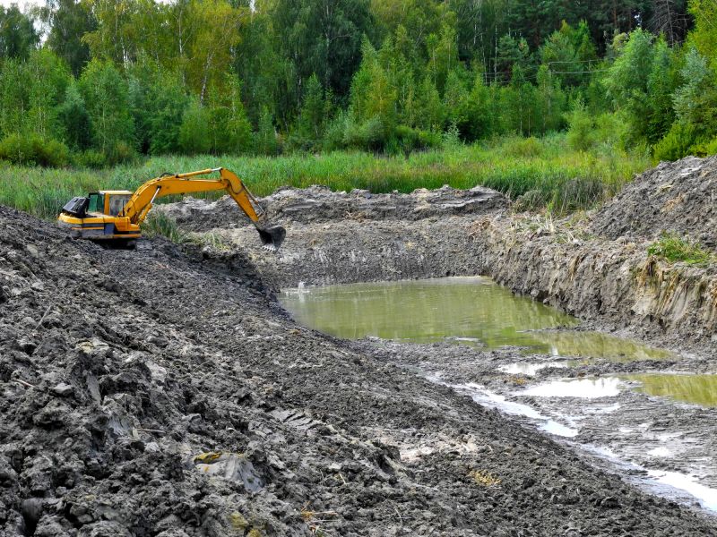 Pond Excavation in Houston, TX