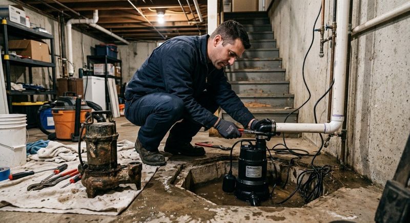 Sump Pump Relocation in Boston, MA