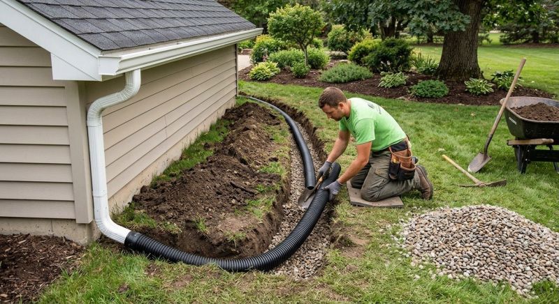 Drainage Trench Installation in Atlanta, GA